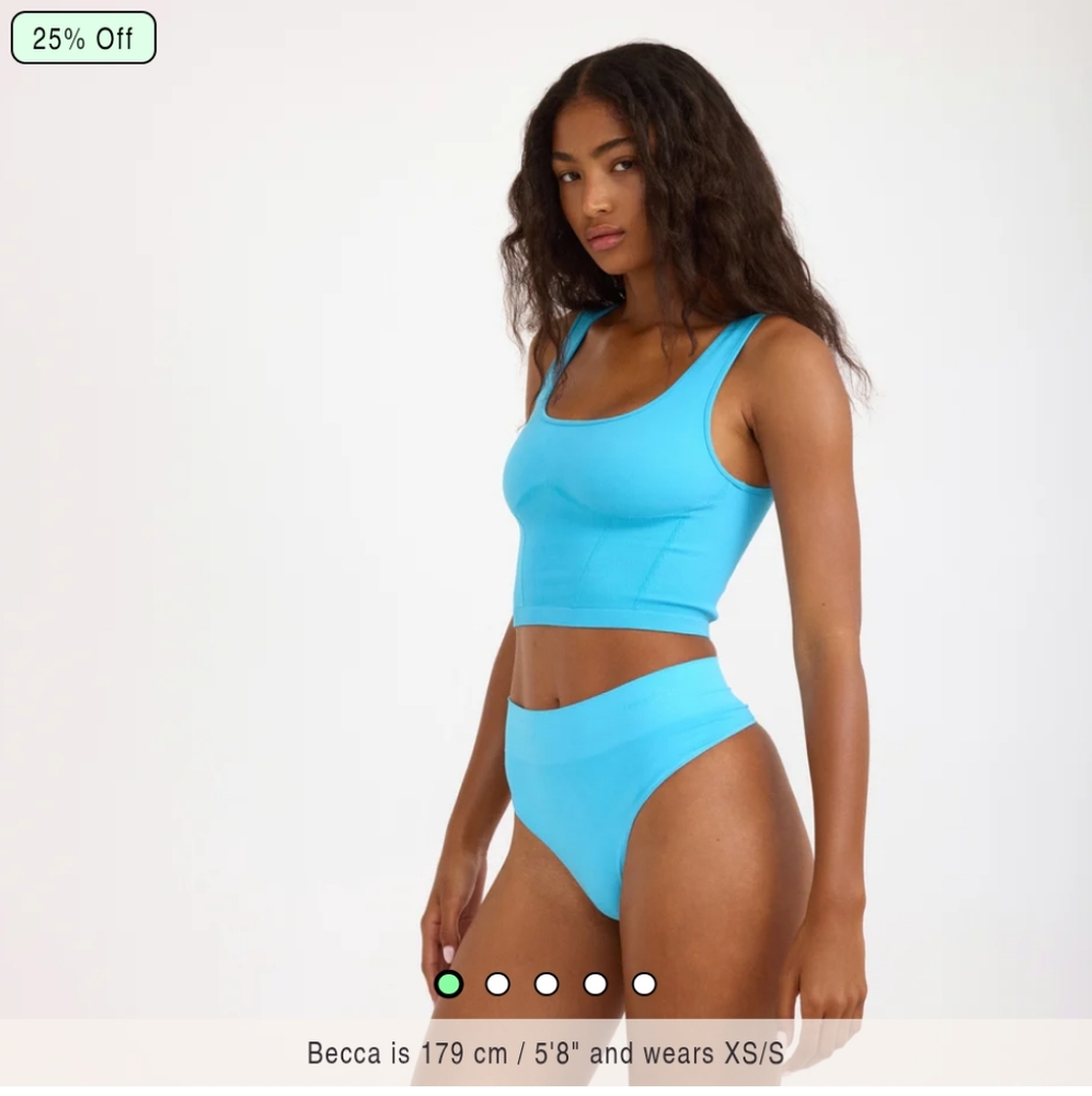 Organic Basics Smooth Corset Top XS